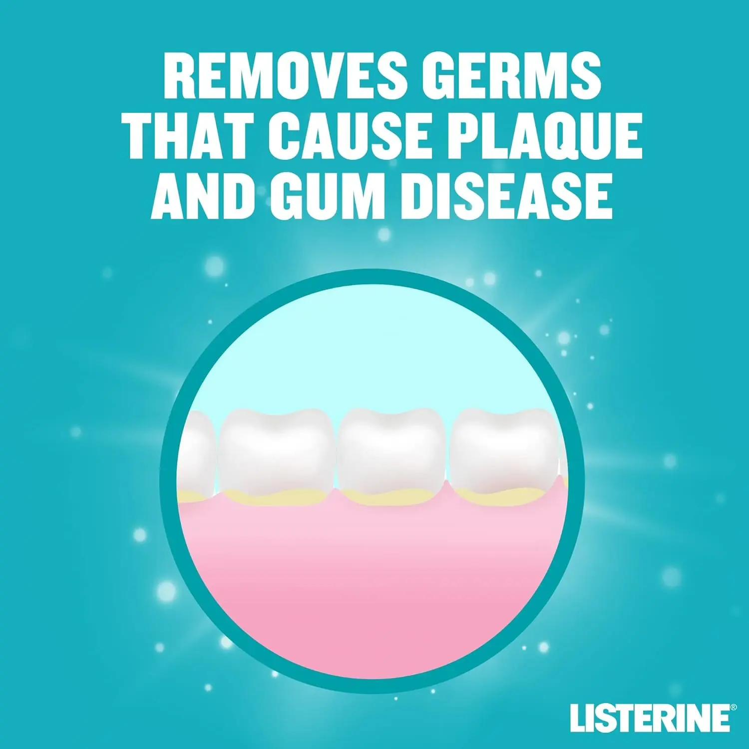 Listerine Cool Mint mouthwash provides 24-hour protection against plaque and bad breath, leaving your mouth feeling fresh and clean.