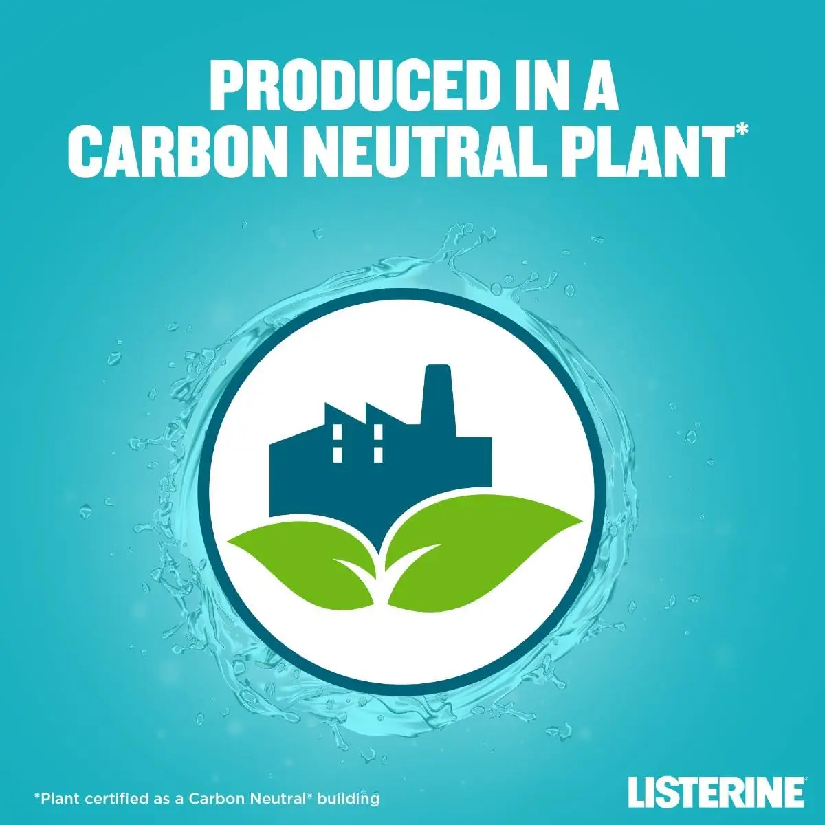 Listerine Cool Mint mouthwash kills 99% of bad breath germs, reduces plaque, protects gums, and freshens breath with a mint flavour in a recyclable bottle.