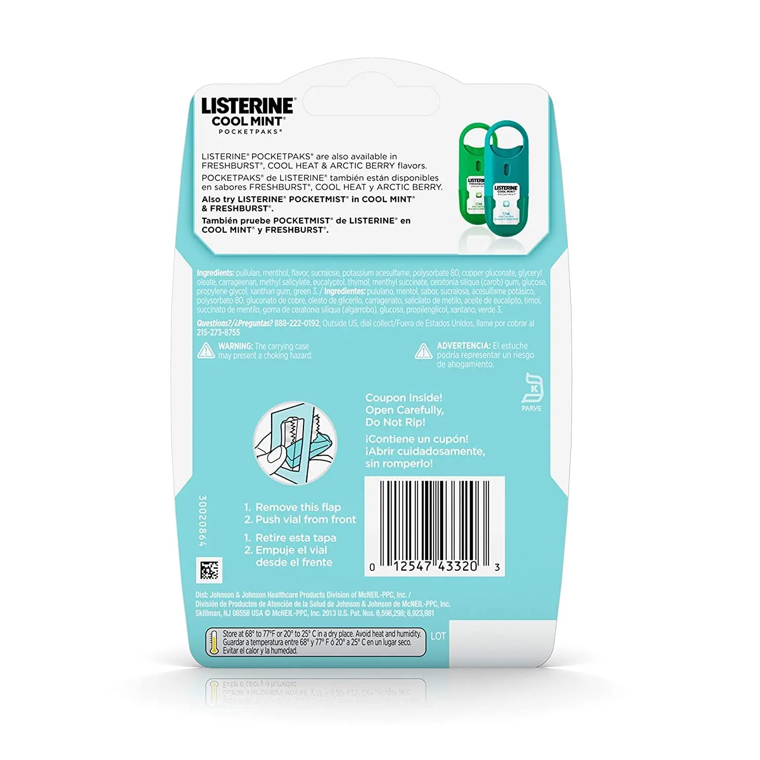 A package of Listerine Cool Mint Pocketpaks breath strips, a refreshing mouthwash alternative by Listerine, offering 288 strips for fresh breath.