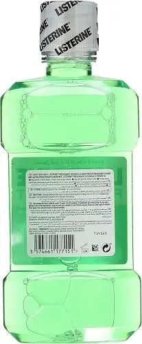 Listerine Fresh Burst mouthwash helps prevent plaque, fight bacteria, reduce gum disease risk, and freshens breath.