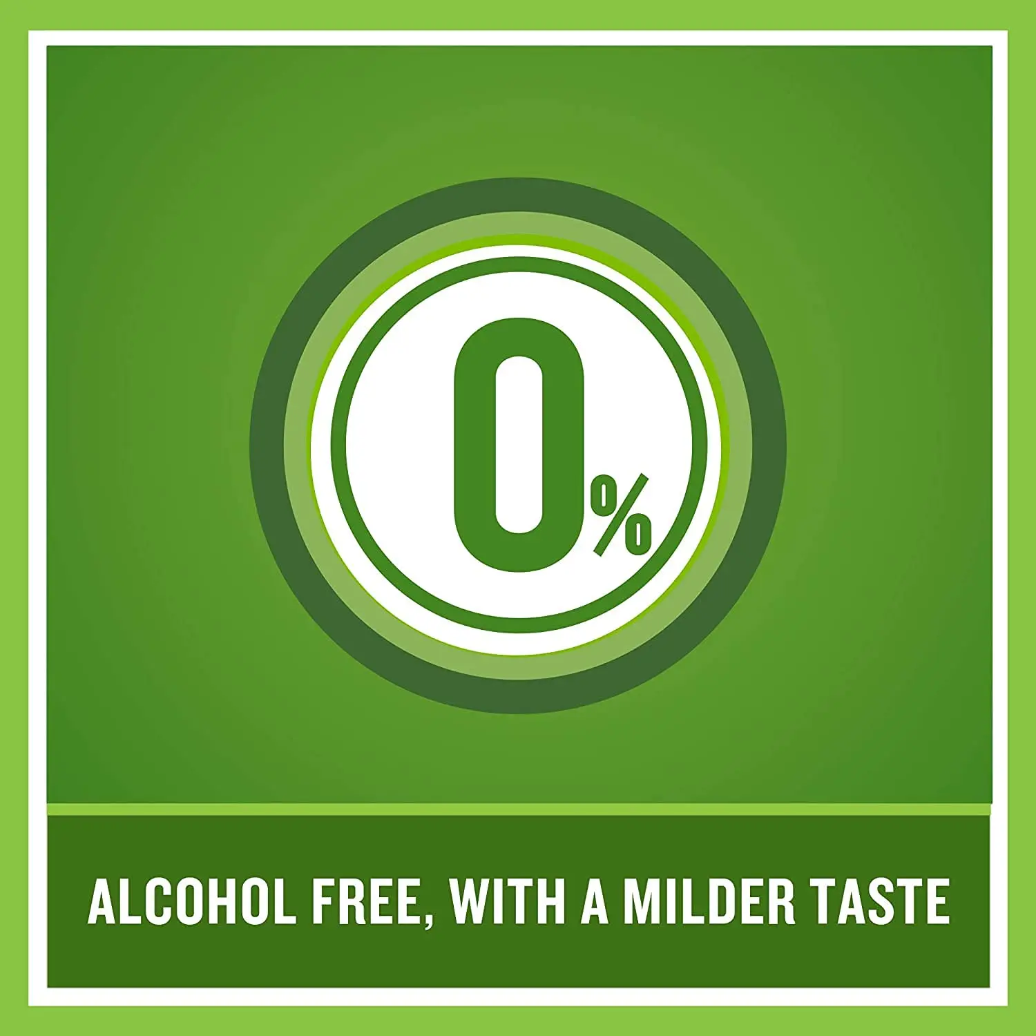 Bottle of Listerine Green Tea Mouthwash, a refreshing oral rinse for a cleaner mouth.