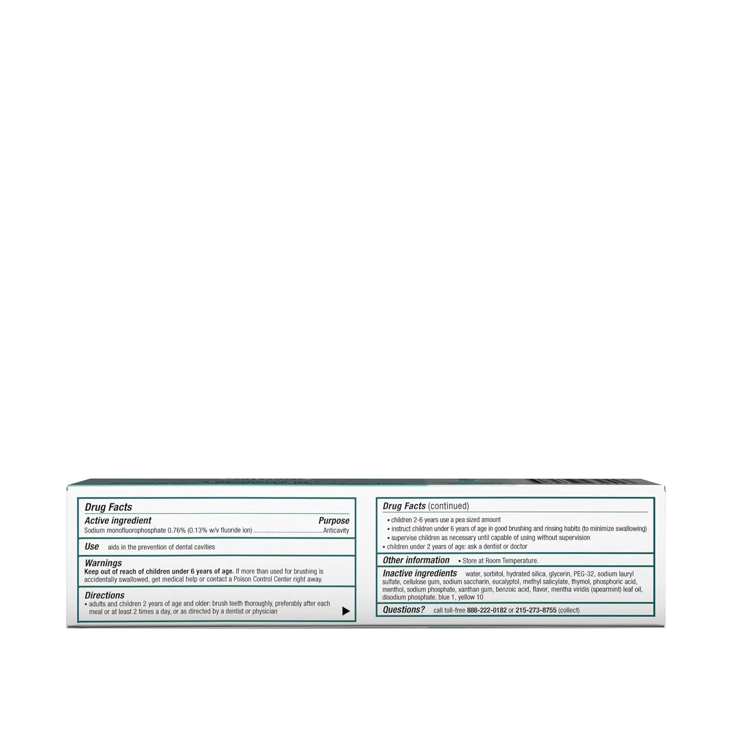 Six-pack of Listerine Essential Care fluoride toothpaste in original gel, providing cavity prevention, enamel strengthening, and fresh breath with a powerful mint flavor.