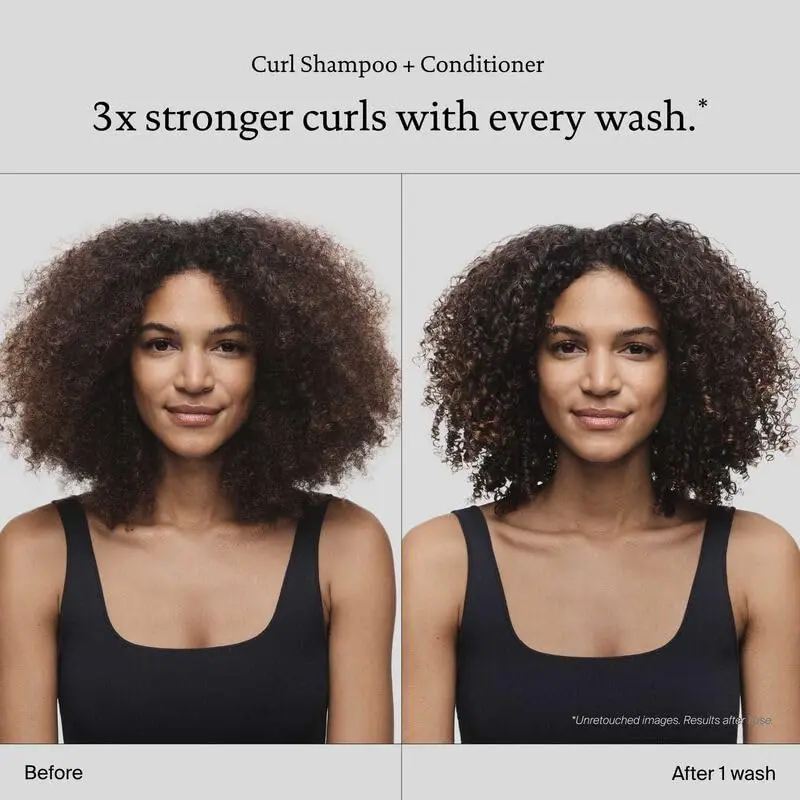 Living Proof curly hair kit with shampoo, conditioner, definer, and gloss to create shiny, healthy, defined curls with 90% frizz control.