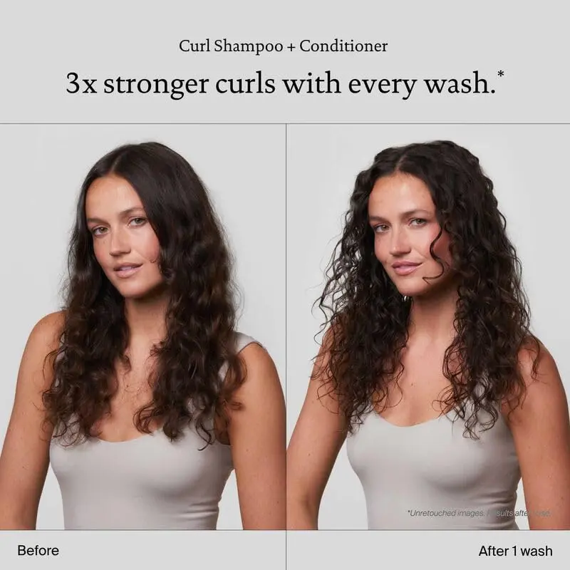 Living Proof curly hair kit with shampoo, conditioner, definer, and gloss to create shiny, healthy, defined curls with 90% frizz control.