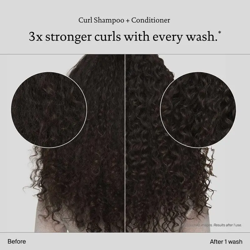 Living Proof curly hair kit with shampoo, conditioner, definer, and gloss to create shiny, healthy, defined curls with 90% frizz control.