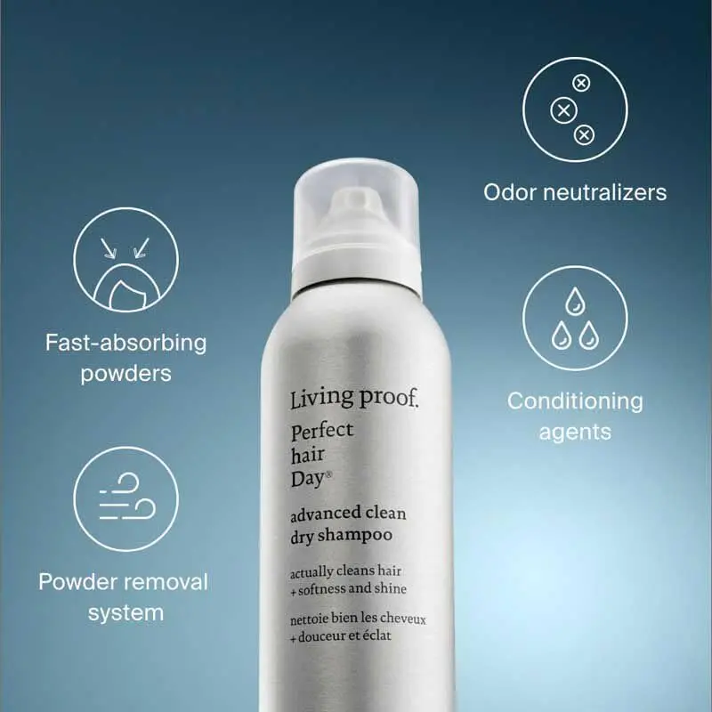 The Living Proof Strong Hair Essentials Kit features travel-sized shampoo, conditioner, Triple Bond Complex and dry shampoo to repair, strengthen, and protect hair, leaving it soft, shiny, and manageable while removing dirt and buildup.