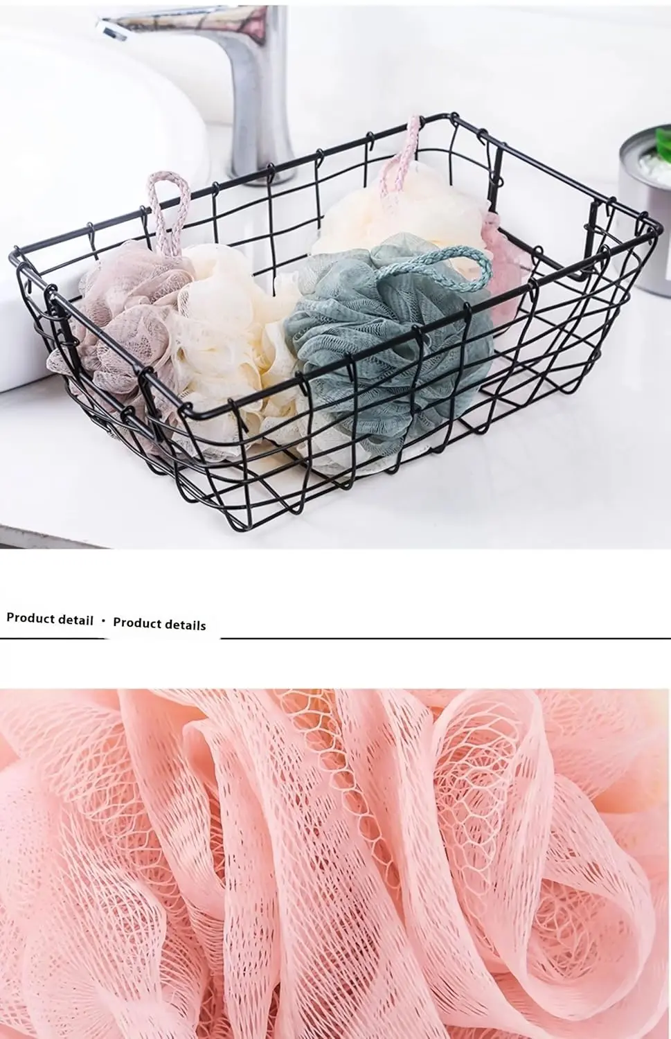 This image displays a four-pack of colorful luffa sponges, perfect for exfoliating in the shower or bath.