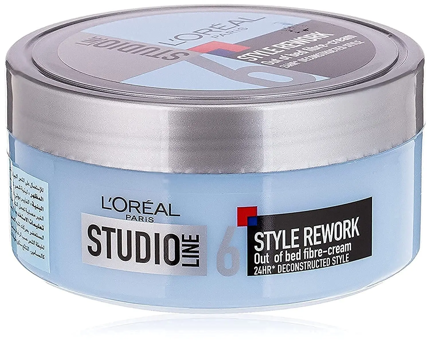 L'Oreal Paris Studio Line Out Of Bed provides a tousled, textured hairstyle when applied to damp or dry hair and styled with fingertips.