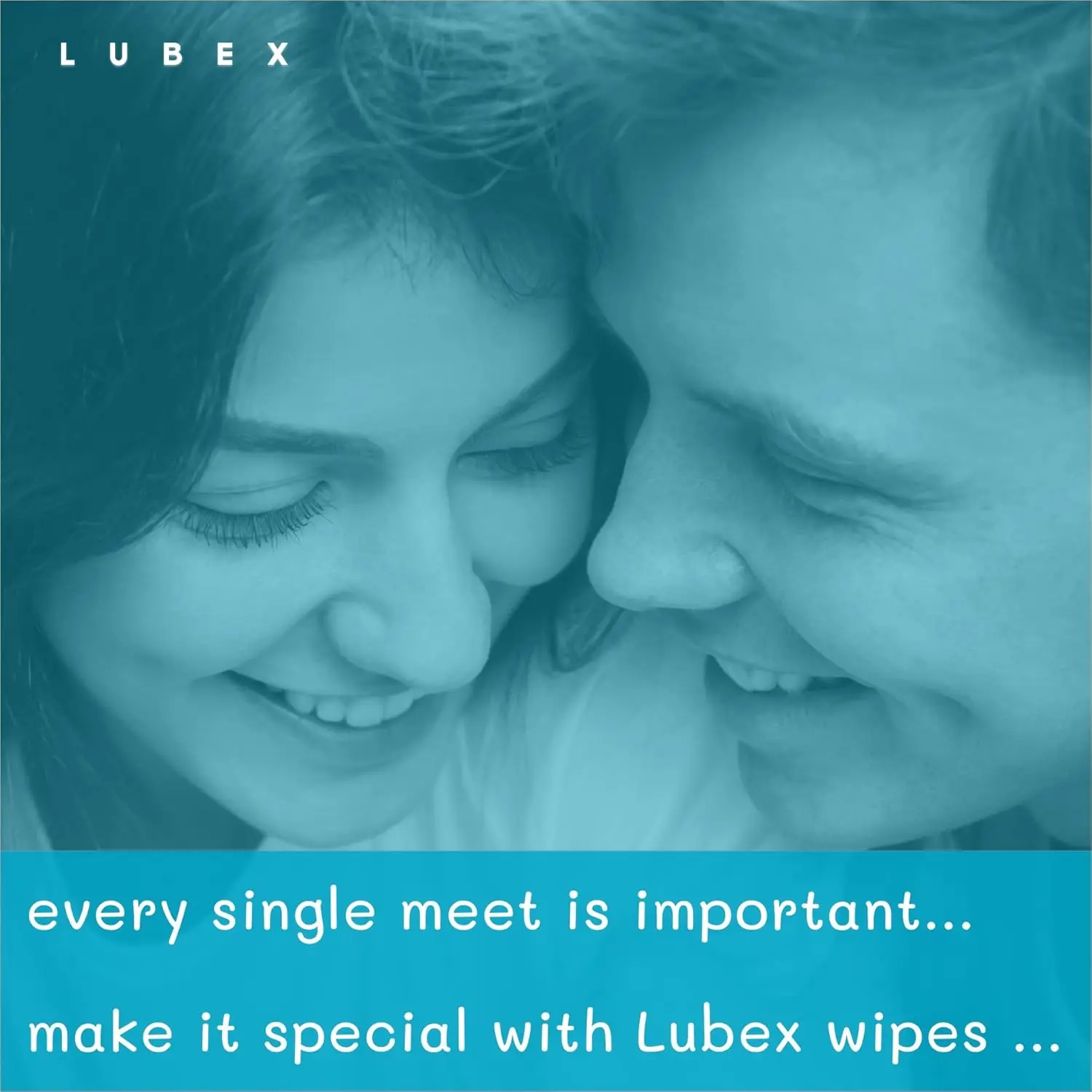 Individually wrapped Lubex feminine cleansing wipes made with Aloe Vera, Tea Tree & Vitamin E for pre and post intimacy cleaning, period, travel, UTI prevention, and post-workout freshness.