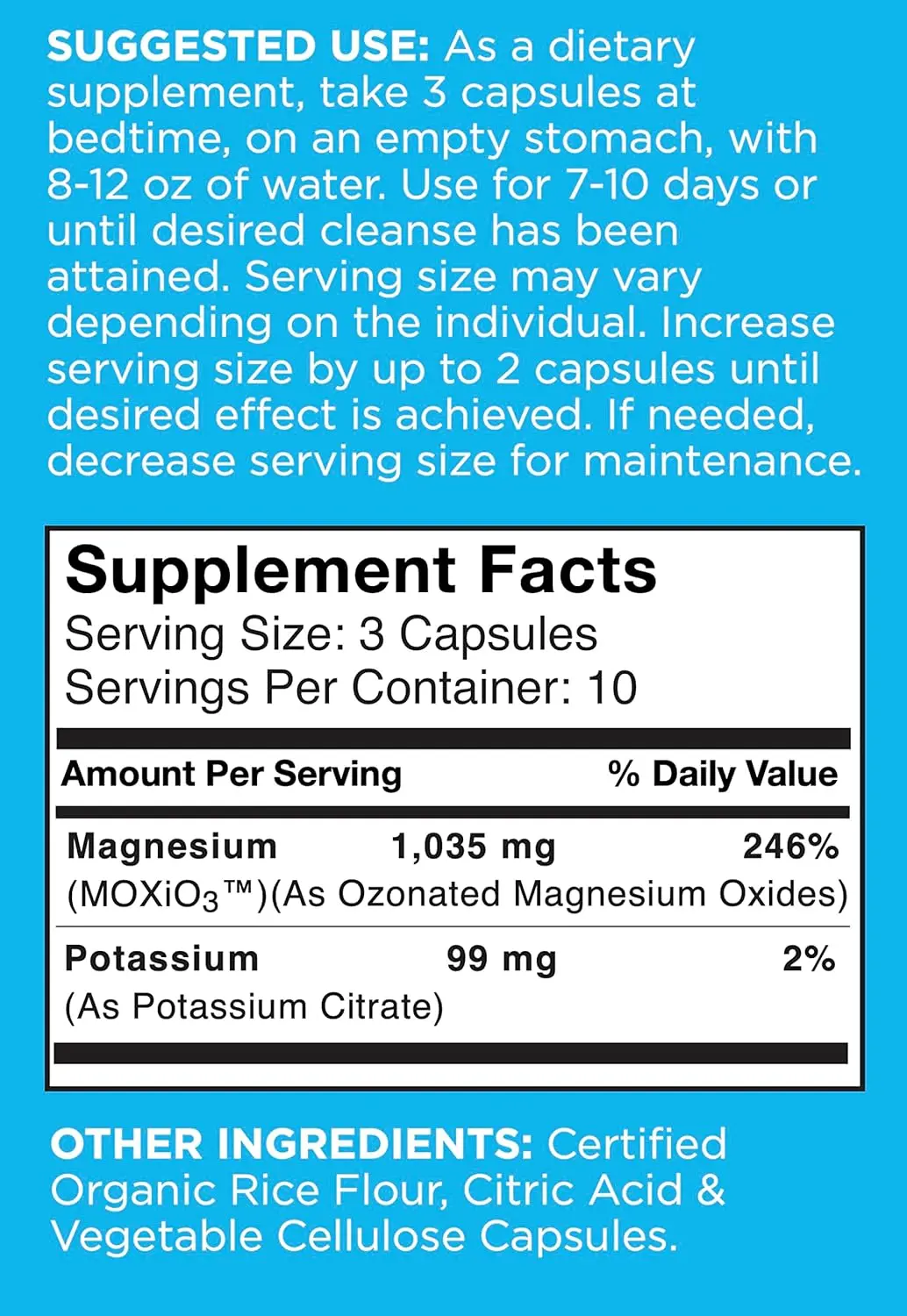 Aerobic Life MagO7 digestive cleanse capsules designed to perfection for gut health.