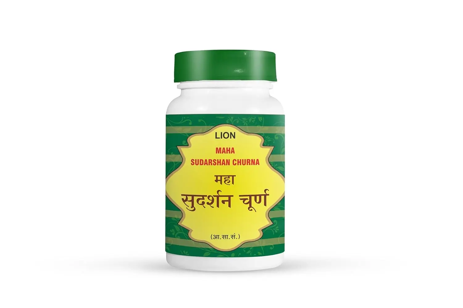 LION Maha Sudarshan Churna, 100 Gm, comes in a pack of 3 and includes a sample of Malshuddhi Vati.