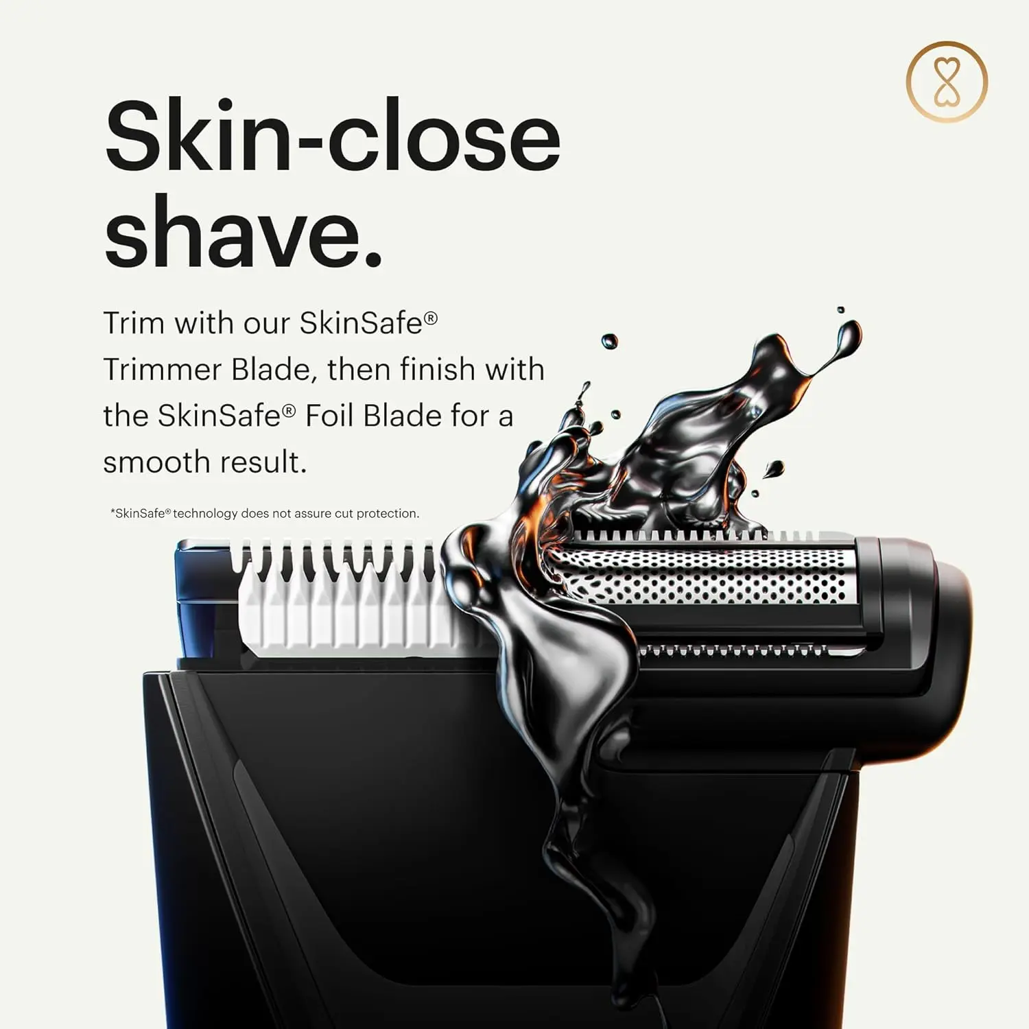 The MANSCAPED Lawn Mower 5.0 Ultra is a waterproof dual-head electric trimmer with SkinSafe blades, USB-C charging, adjustable combs, and a travel pouch for grooming groin, body, and back hair.