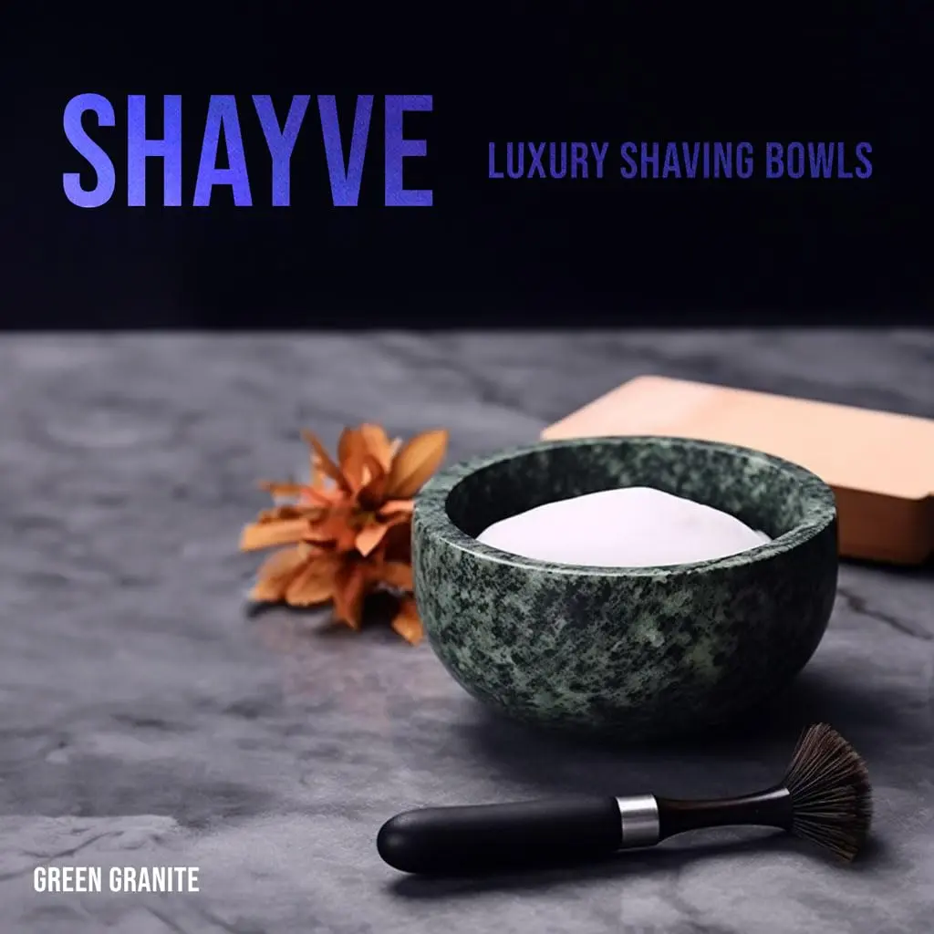 This light grey marble shaving bowl with micro-ridges helps create a rich lather with your favorite shaving soap or cream while maintaining water temperature.