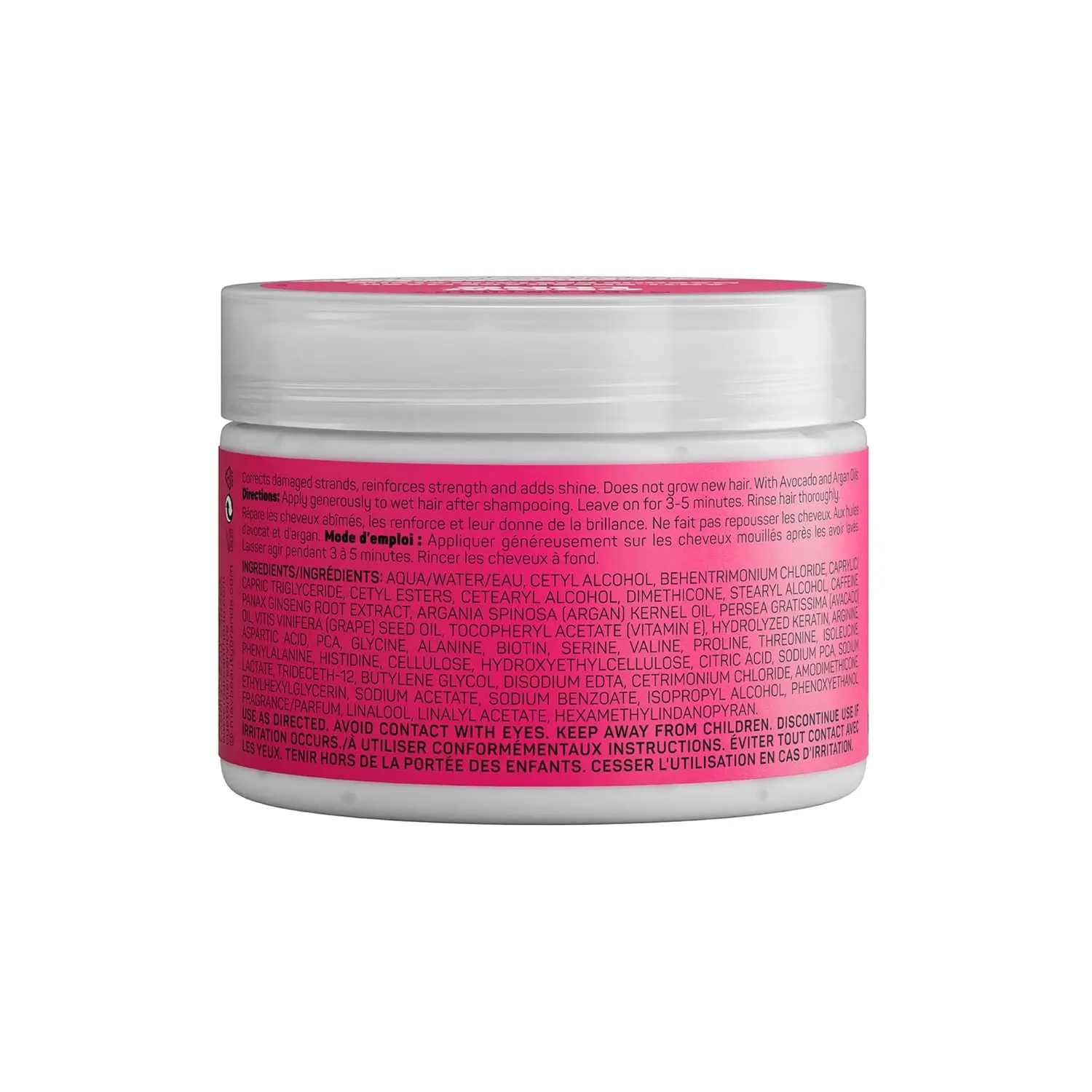 Marc Anthony Grow Long hair mask infused with caffeine, ginseng, and keratin to restore dry and damaged hair, promote hair strength, and prevent breakage.