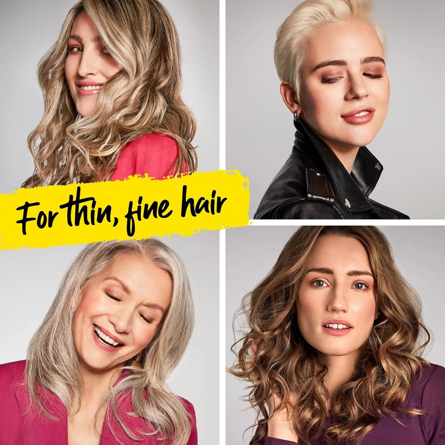 Marc Anthony Instantly Thick+Biotin styling cream thickens thin hair, adding volume, strength, and lightweight hold.