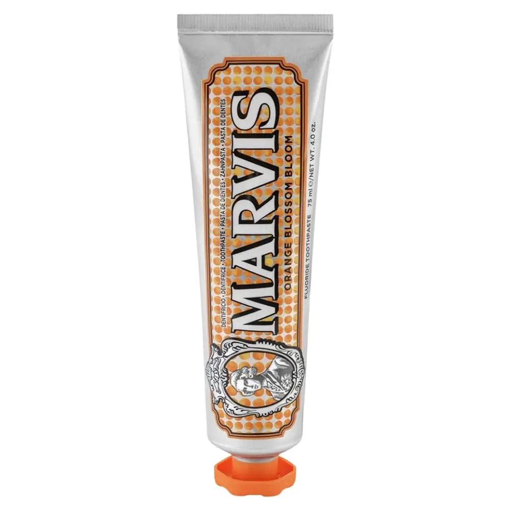 A tube of Marvis Anise Mint Toothpaste, offering a refreshing and unique flavor for a cleaner, brighter smile.