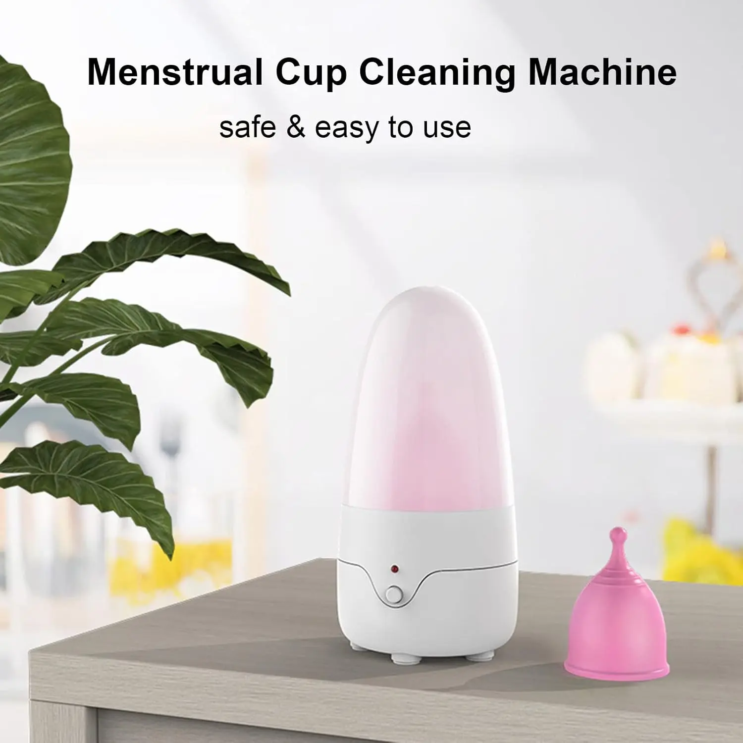 This portable menstrual cup cleaner machine provides an effortless way to clean and sanitize silicone period cups in about 3 minutes, offering a convenient alternative to boiling.