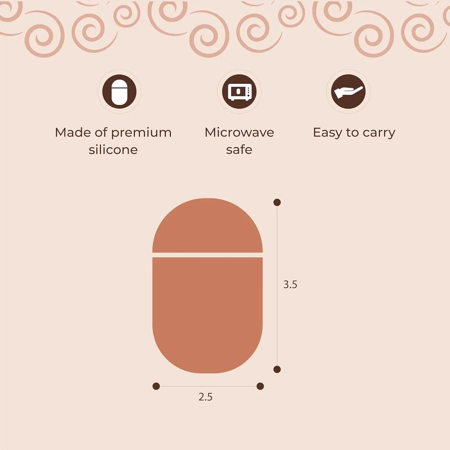 This image shows a green menstrual cup sterilizer case with a large reusable menstrual cup, perfect for portable cleaning and microwave steaming.