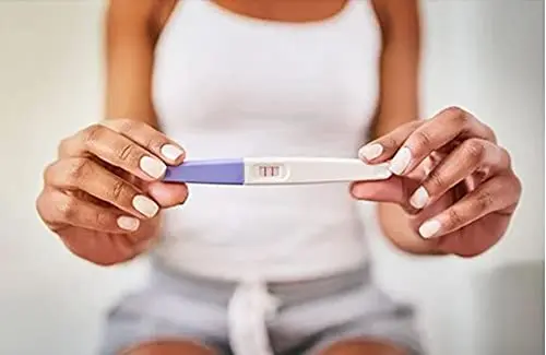 This image shows a two pack of midstream pregnancy tests that are individually wrapped for convenient and accurate results.