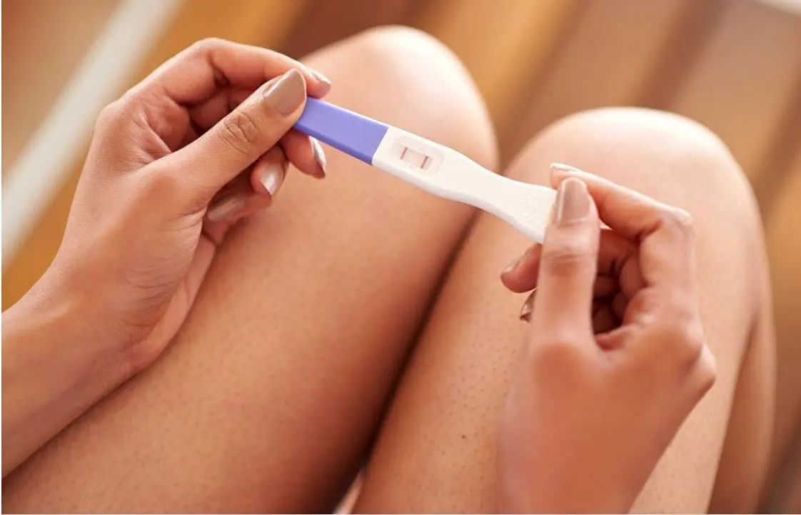 This image shows a two pack of midstream pregnancy tests that are individually wrapped for convenient and accurate results.