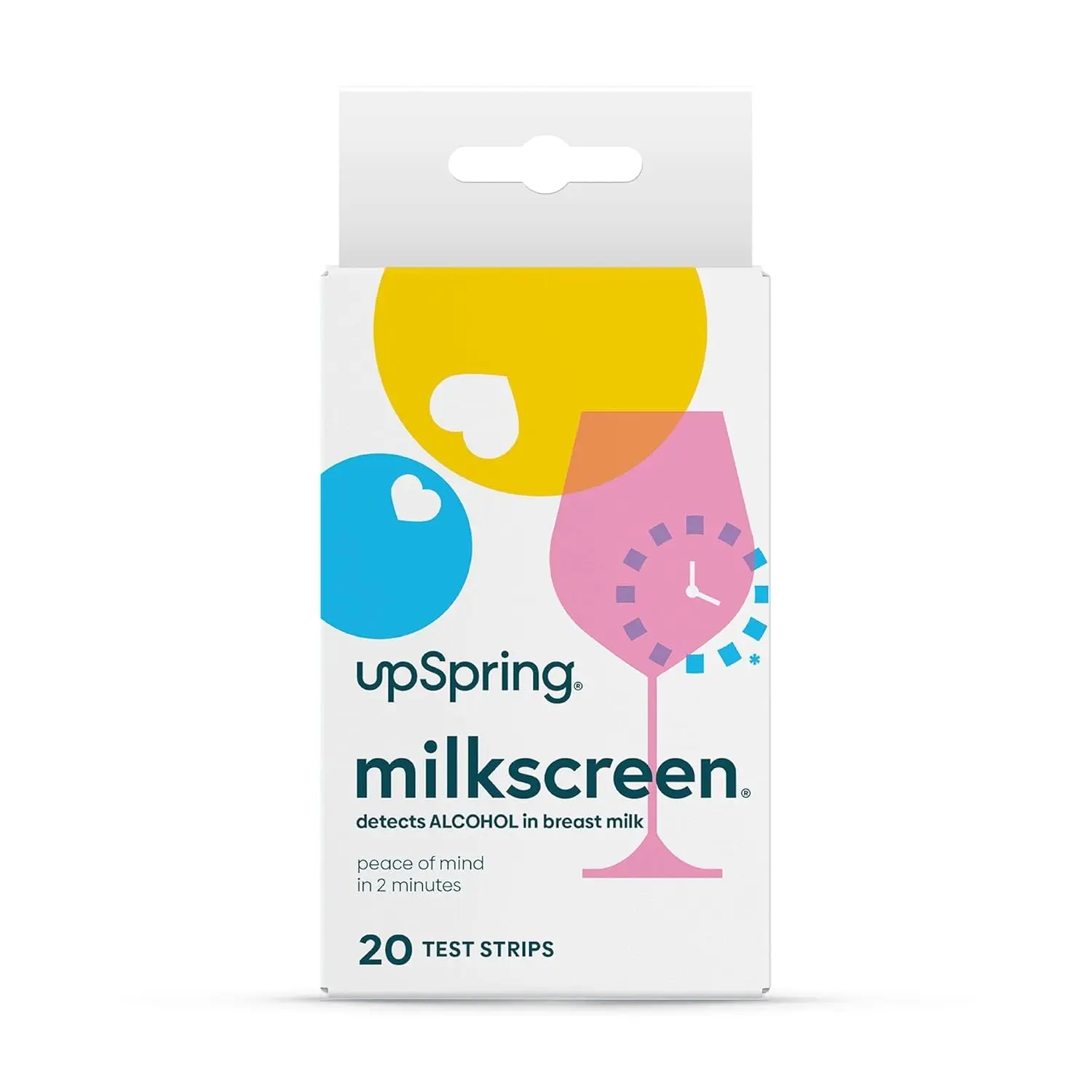 UpSpring Milkscreen test strips quickly and accurately detect alcohol in breast milk, giving breastfeeding moms peace of mind in just 2 minutes.