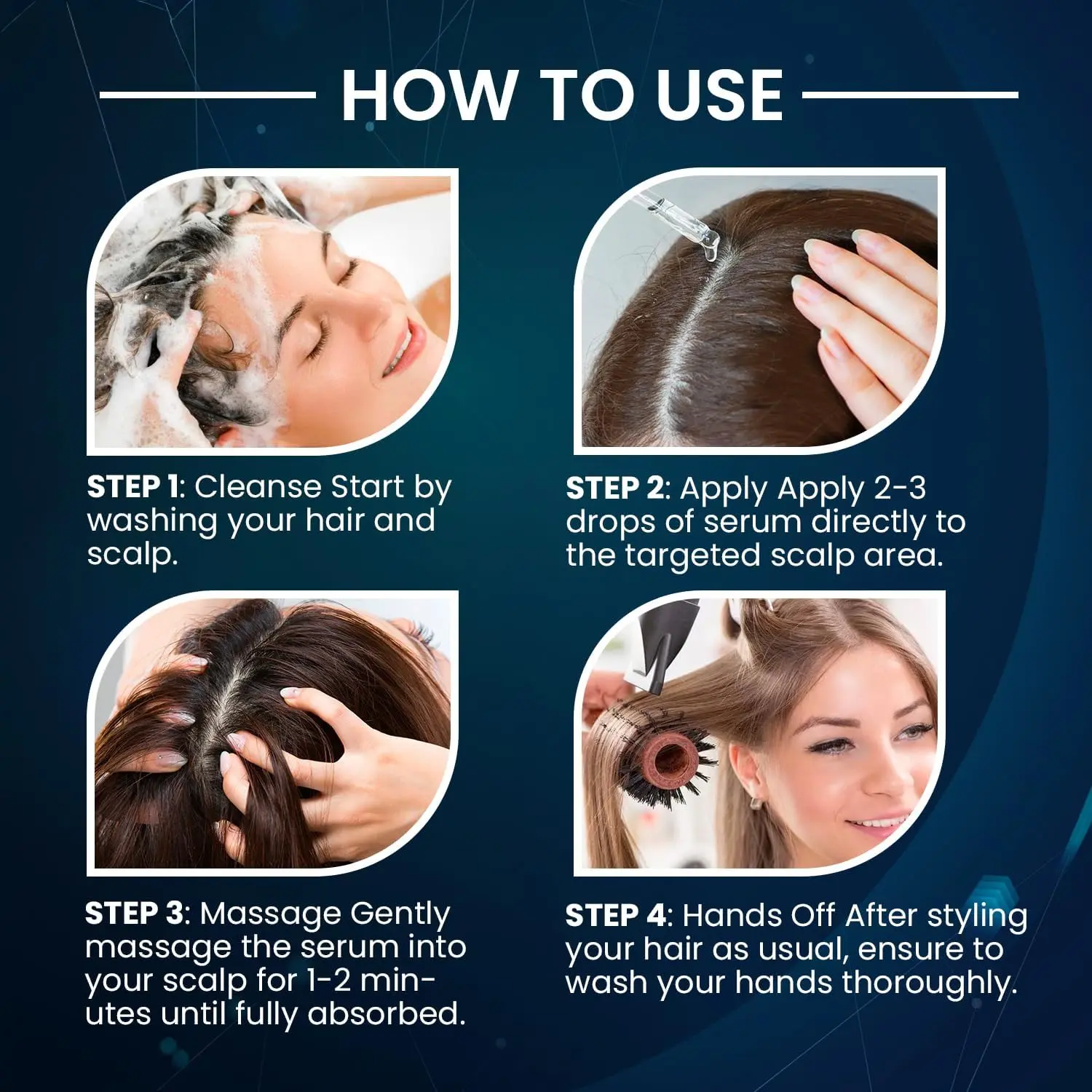 This 5% Minoxidil hair growth serum with biotin promotes hair regrowth for both men and women, offering a solution for hair loss and thinning.