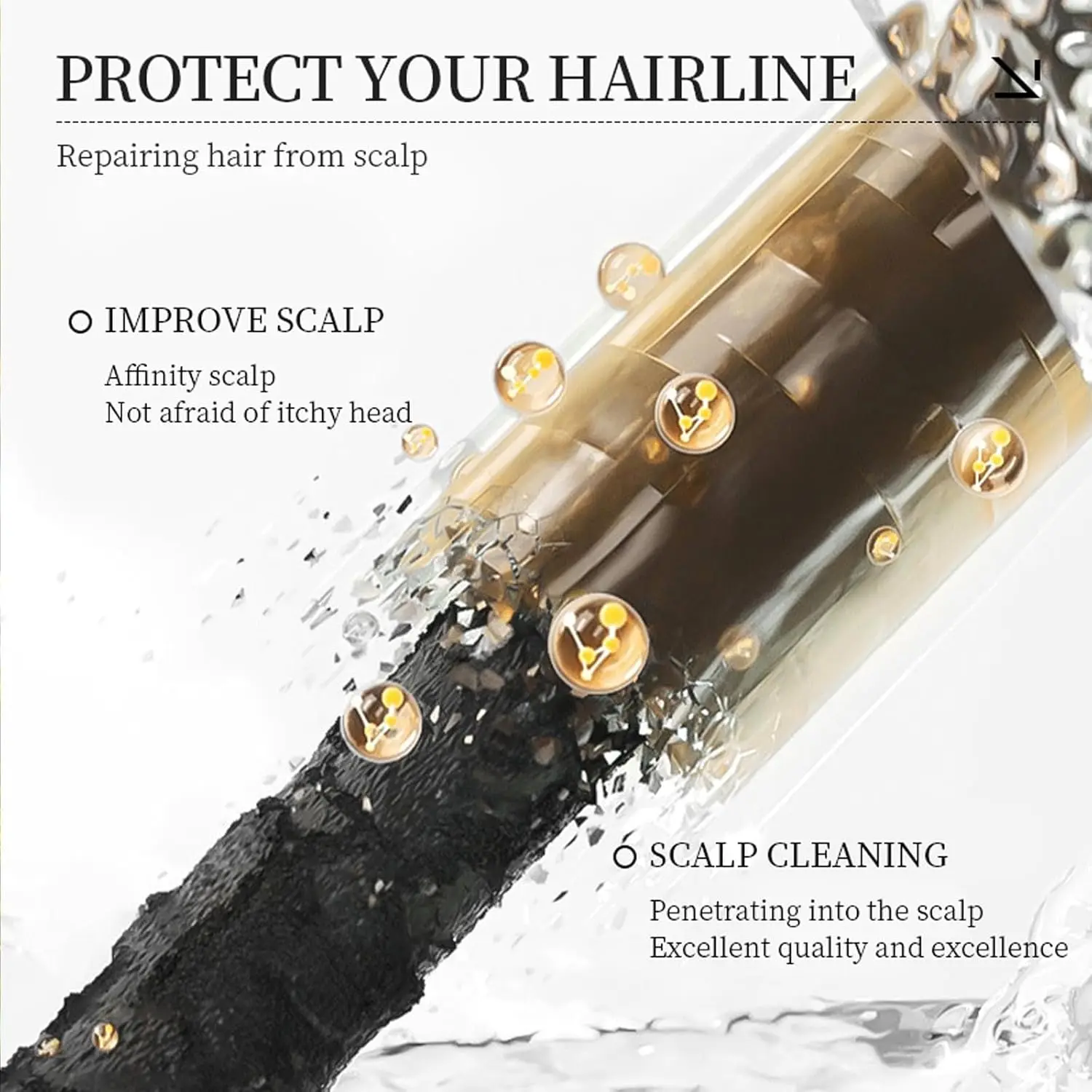 Two bottles of 5% minoxidil spray for men and women to help prevent hair thinning, stimulate hair follicles, and promote hair regrowth for thicker, fuller hair.