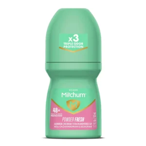 Mitchum Women's Roll-On Antiperspirant Deodorant in Powder Fresh scent provides maximum strength, 48-hour odor and wetness protection with an invisible application.