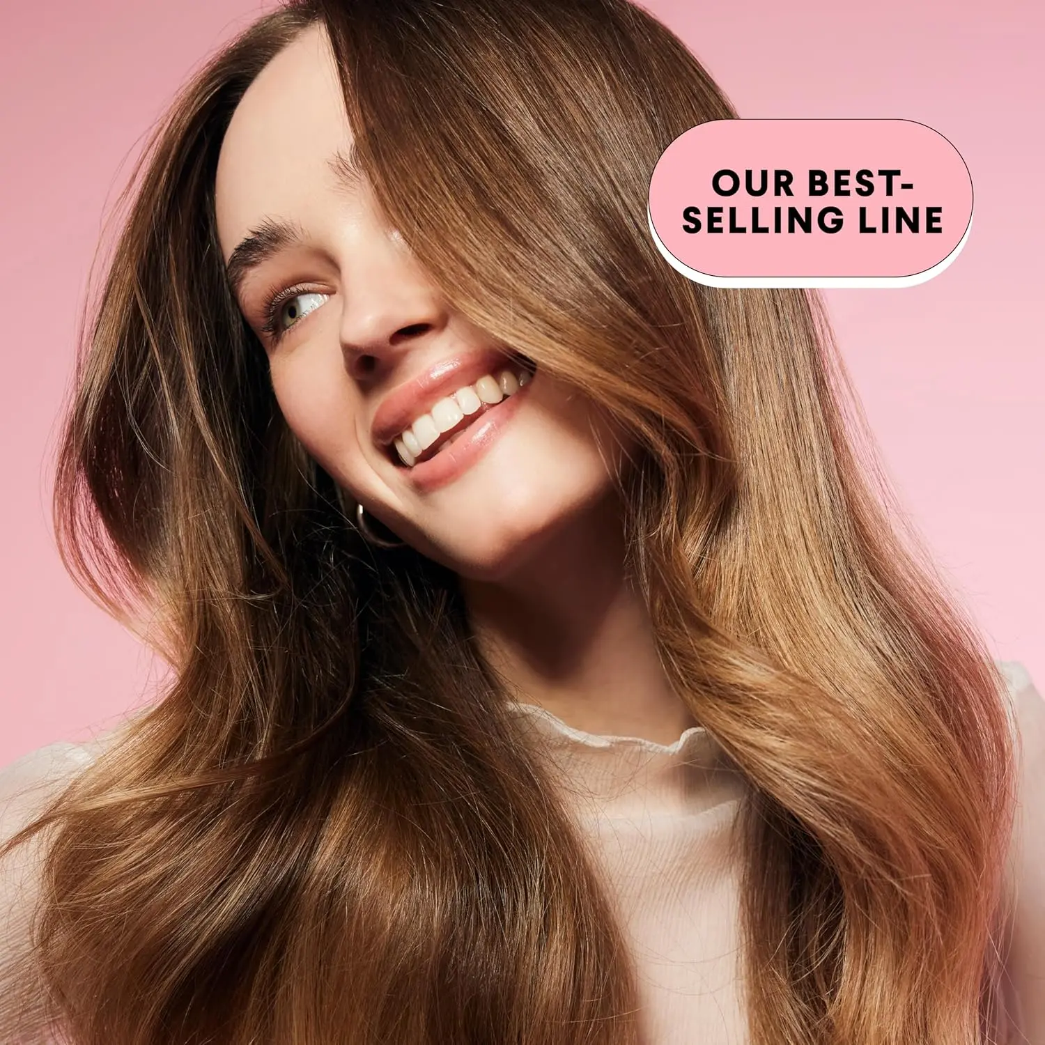 MONDAY Moisture shampoo and conditioner set for dry, stressed, coily and curly hair, in 100% recyclable pink bottles, enriched with coconut oil, rice protein, shea butter and vitamin E, and certified cruelty-free.