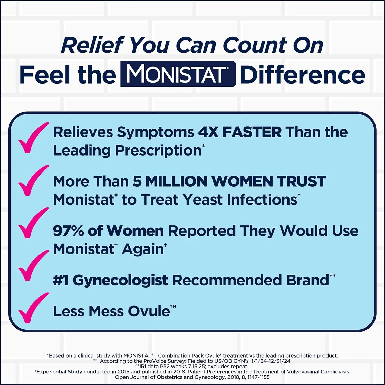 This is a Monistat 1-Day prefilled yeast infection treatment kit with an ovule insert, applicator, and anti-itch cream to relieve itching, irritation, redness, and discomfort.