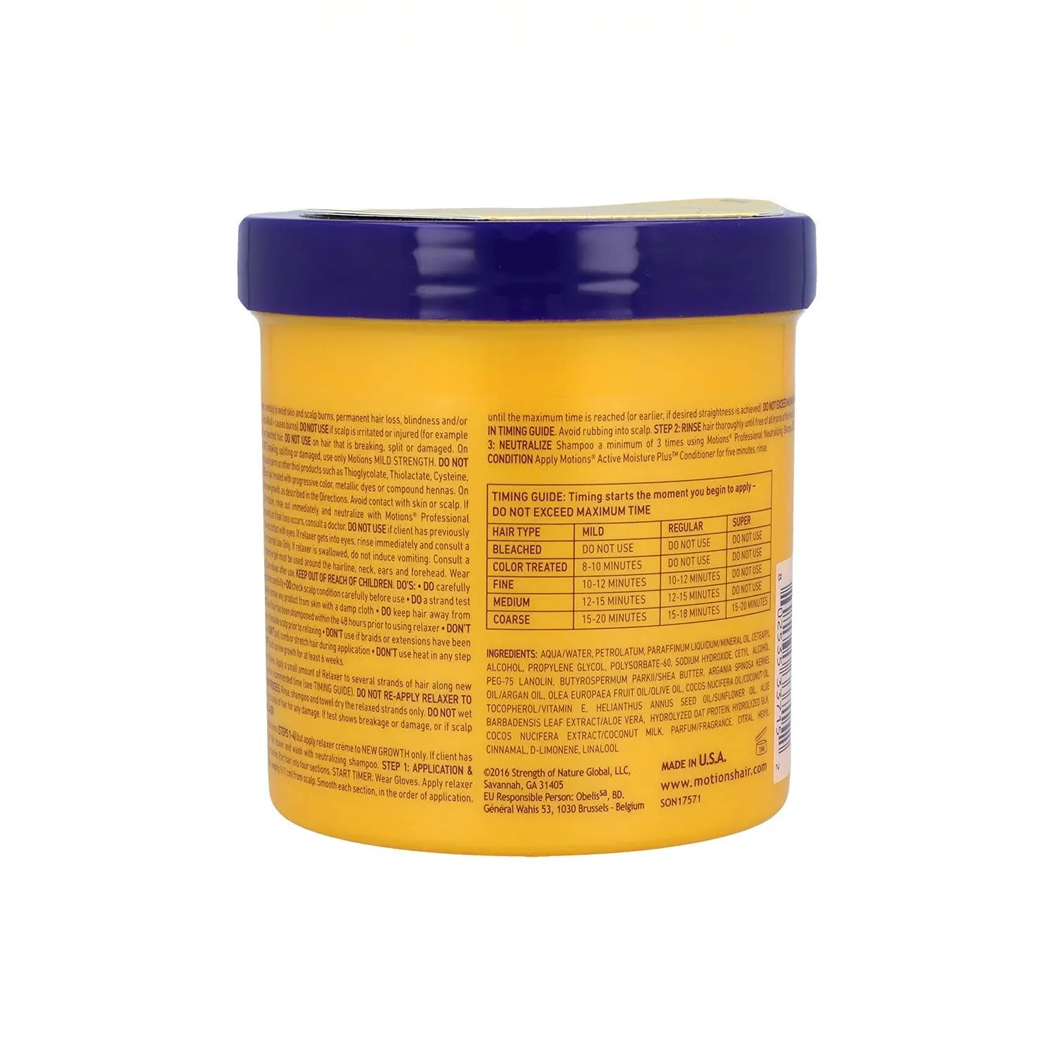 Motions Professional Hair Relaxer smooths normal and medium-textured hair, leaving it silky and hydrated with its no-base formula.