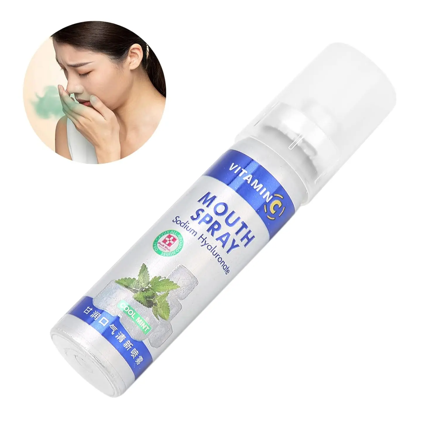 This mouth freshener spray uses a micro-atomizing nozzle to deliver a long-lasting fresh breath, perfect for travel, work, and dates.