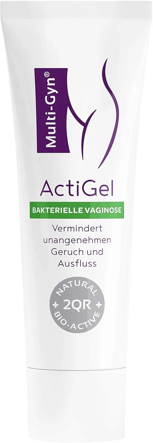 Three tubes of Multi-Gyn Actigel for treating bacterial vaginosis, vaginal discomfort, unpleasant odour, itch and irritations.