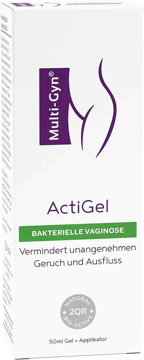 Three tubes of Multi-Gyn Actigel for treating bacterial vaginosis, vaginal discomfort, unpleasant odour, itch and irritations.
