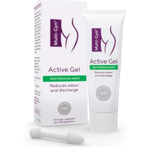 Multi-Gyn Active Gel helps reduce vaginal odor and abnormal discharge while promoting a healthy vaginal flora.