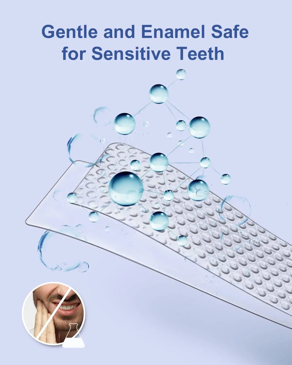 MySmile teeth whitening kit with LED light and whitening strips for sensitive teeth delivers a brighter, whiter smile in just 10 minutes at home or on the go.