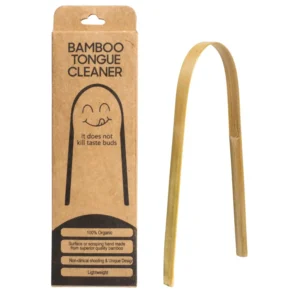 A pack of five NAEBA tongue cleaners designed to effectively remove bacteria and freshen breath.