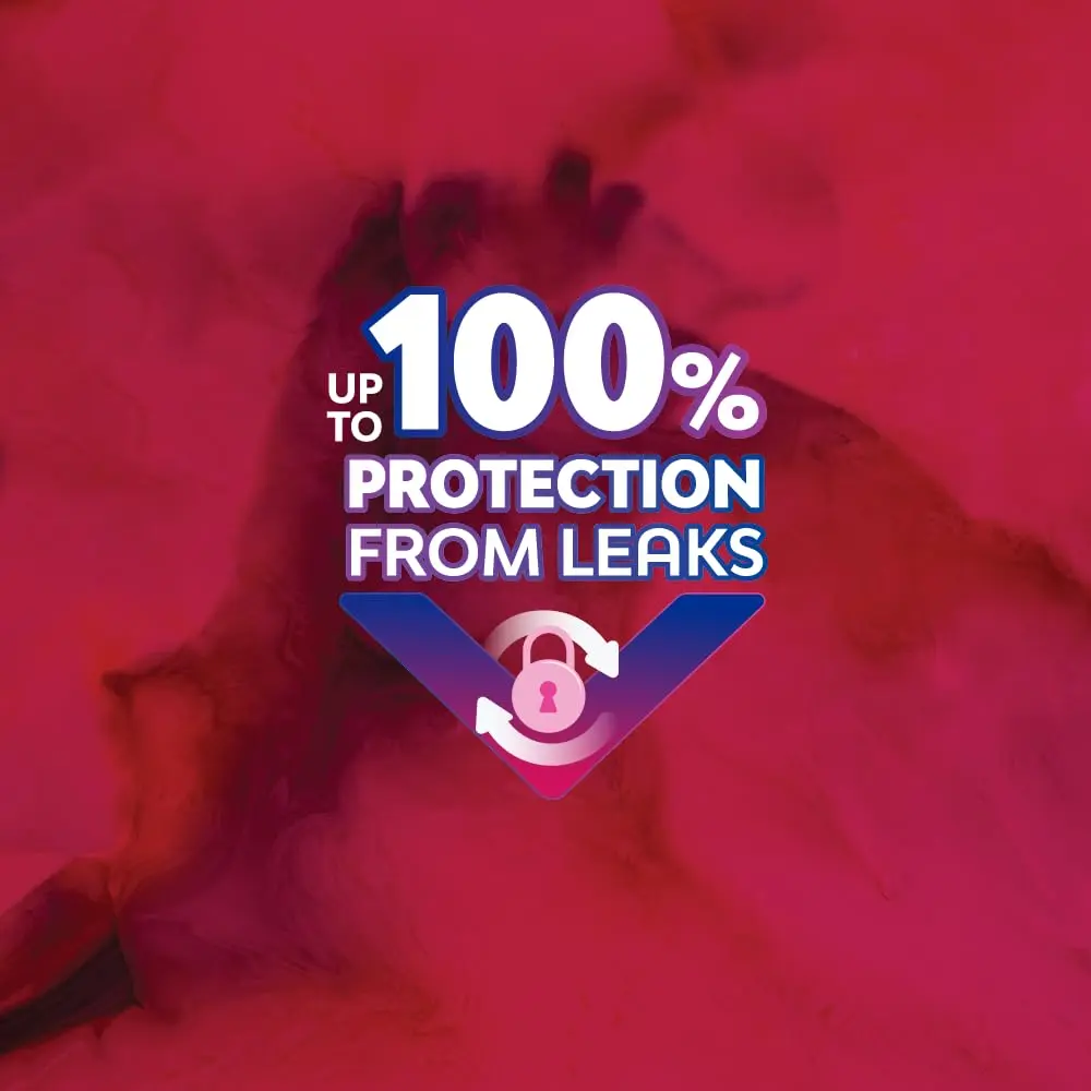 Nana Maxi Pads providing up to 100% leak protection with a comfortable fit and materials that are gentle on the skin, perfect for all-day and night use.