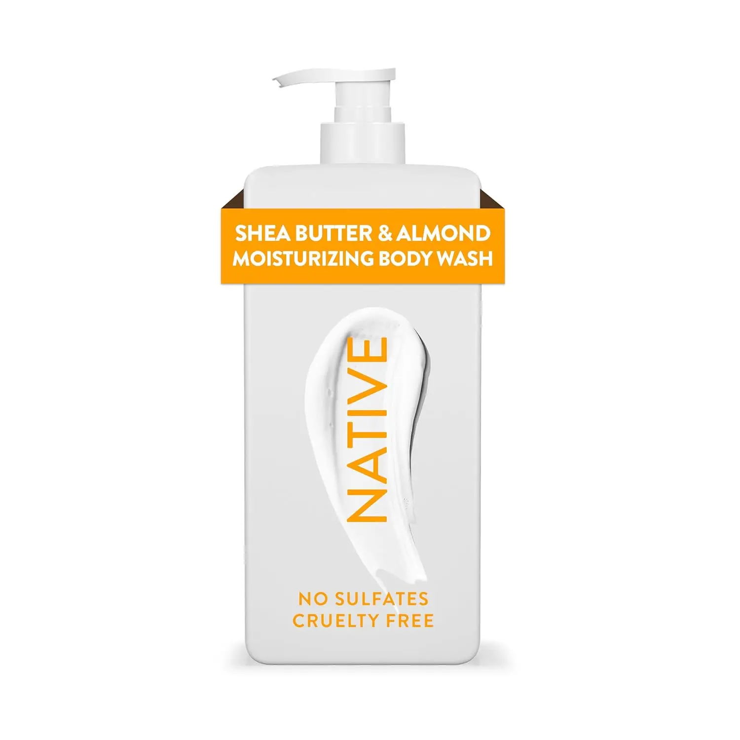 Native Shea Butter and Almond body wash cleanses and hydrates skin with naturally derived ingredients, leaving a soft, luxurious feeling.
