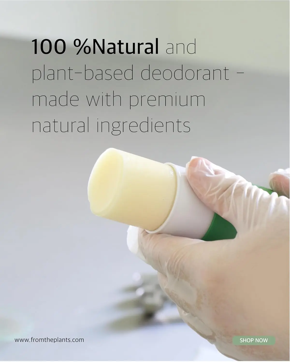 This natural, plant-based deodorant provides long-lasting odor protection and is gentle on sensitive skin, handmade with vegan and cruelty-free ingredients.