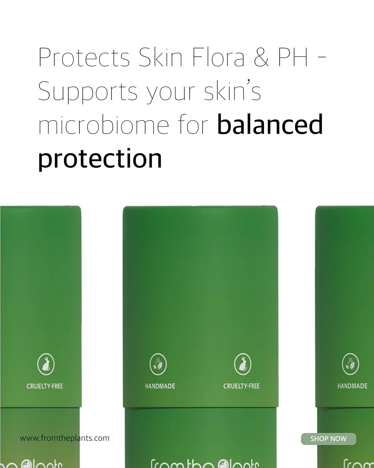 This natural, plant-based deodorant provides long-lasting odor protection and is gentle on sensitive skin, handmade with vegan and cruelty-free ingredients.