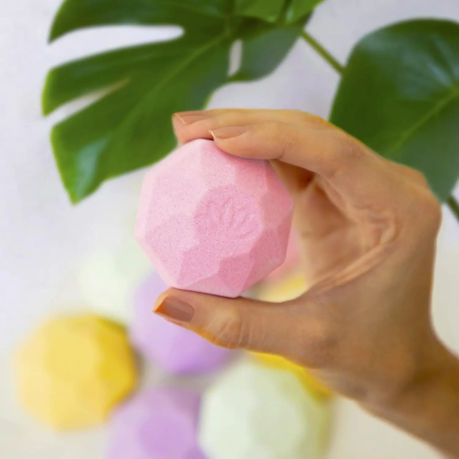Eight natural shower steamers in a beautifully designed gift box provide aromatherapy stress relief with essential oils, making it the perfect self-care gift for relaxation.