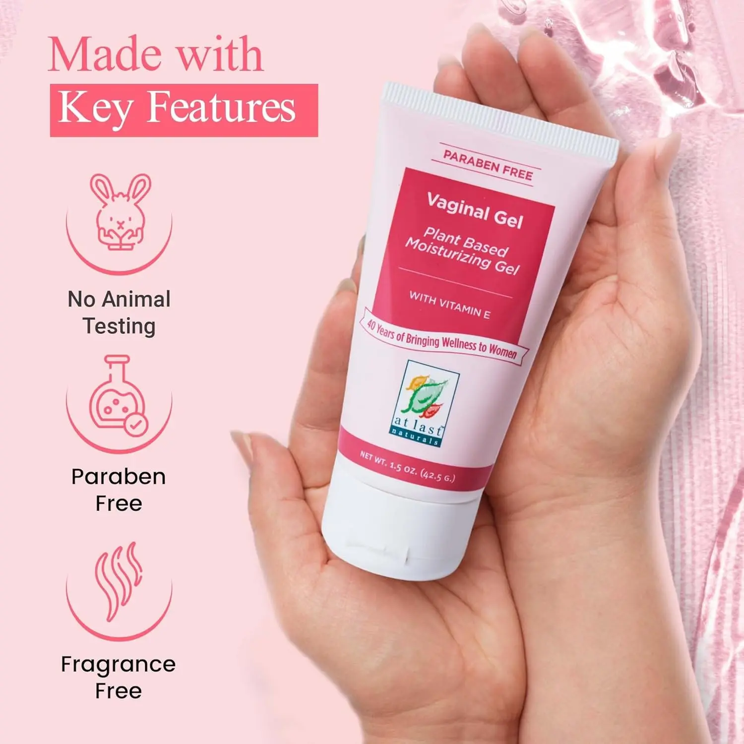 At Last Naturals vaginal gel moisturizer is designed to perfection with good packaging for vaginal dryness.