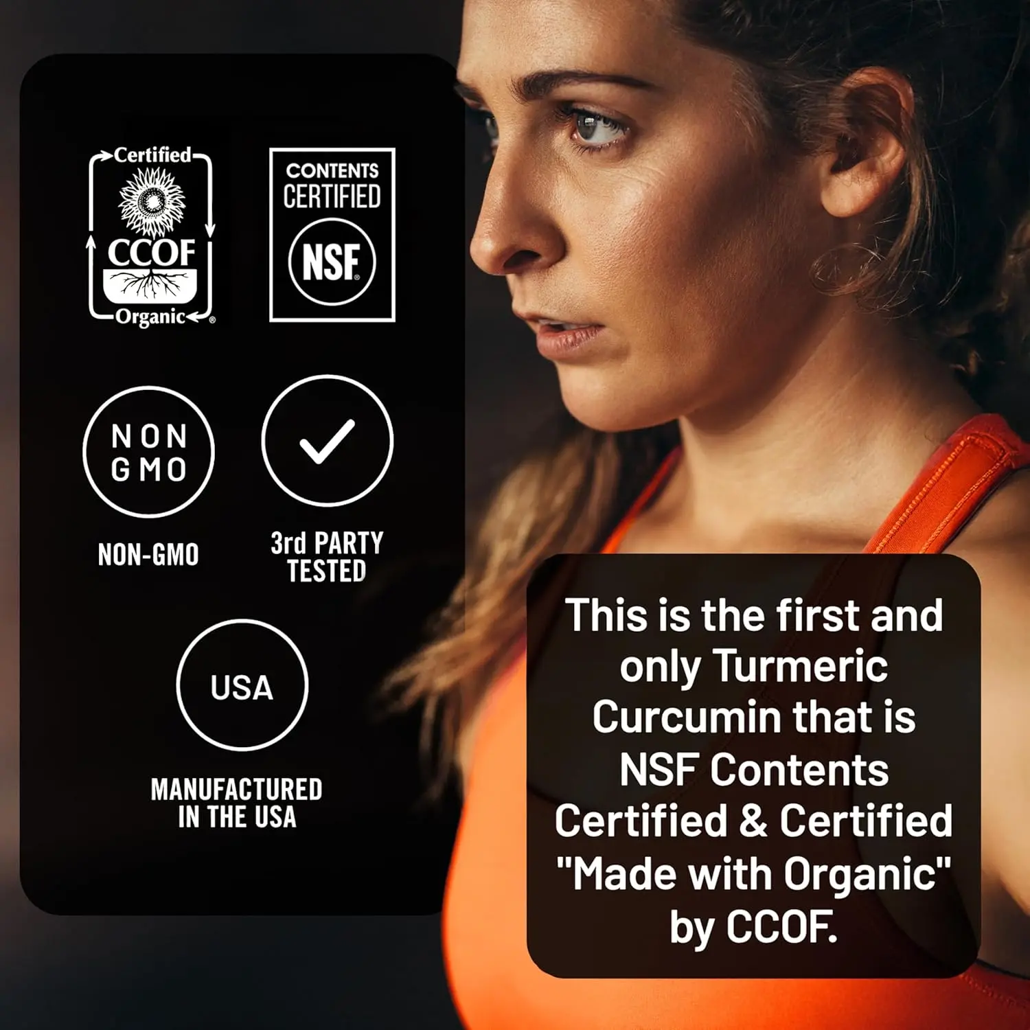 NatureWise organic turmeric curcumin supplement with black pepper extract for enhanced absorption and joint support, certified by CCOF.