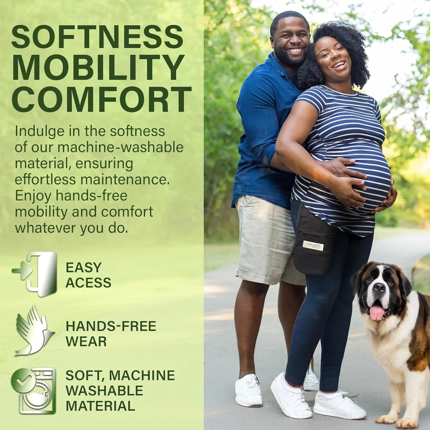 This black nephrostomy tube and drainage bag cover set includes two drainage bag covers, two adjustable belts, and two nephrostomy tube covers for discreet and hands-free carrying.