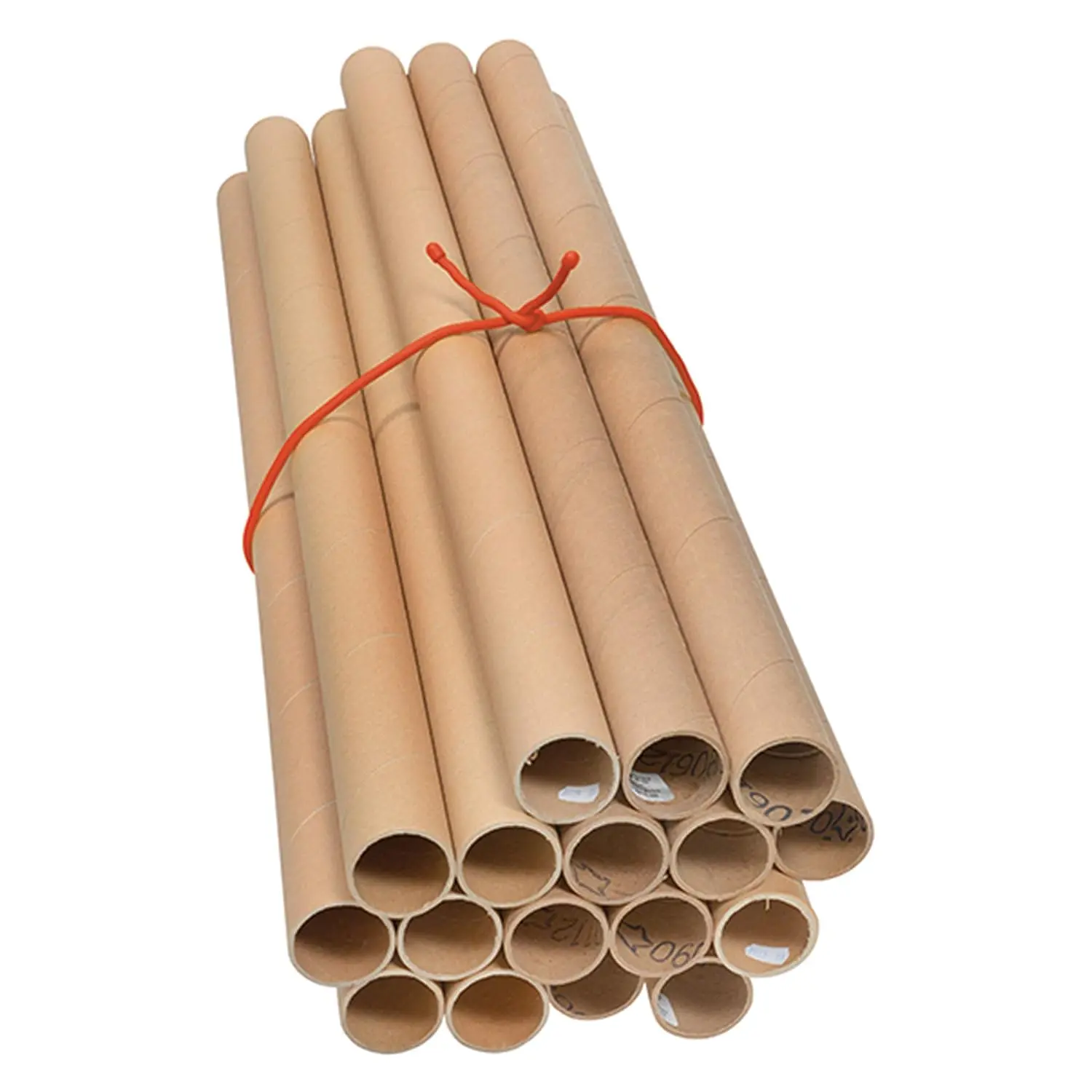 A two-pack of bright orange 64-inch Nite Ize Gear Ties, reusable rubber twist ties perfect for organizing large, unwieldy items indoors or outdoors, and made in the USA.