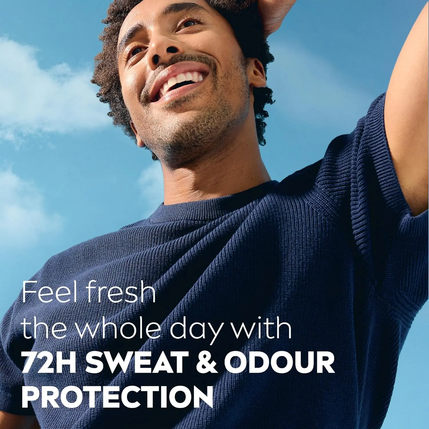 NIVEA MEN Fresh Active roll-on antiperspirant offers 48-hour protection and a revitalizing ocean scent for all-day freshness.