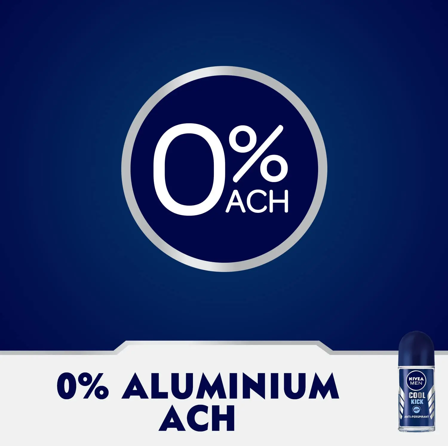 NIVEA MEN Cool Kick roll-on deodorant provides 48-hour antiperspirant protection and a refreshing masculine scent while being gentle on the skin.