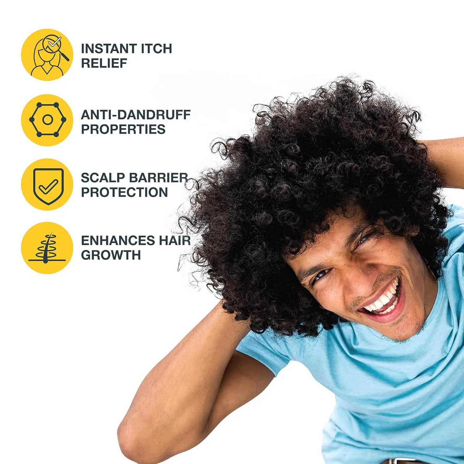 Nizoral Scalp Tonic provides leave-on relief for itchy and irritated scalps, supporting the microbiome and scalp barrier with its soothing, fragrance-free formula.