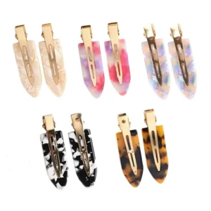 A set of no bend hair clips in gradient colors, perfect for styling bangs without leaving creases or marks in your hair.